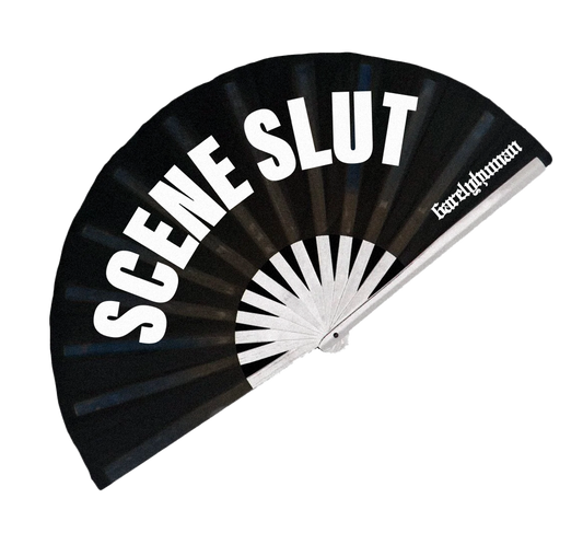 "Scene Sl*t" Hand Fan
